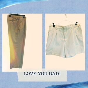 Men’s Perry Ellis Dress Pants Size 40/30 & RoundTree & Yorke Shorts size 40